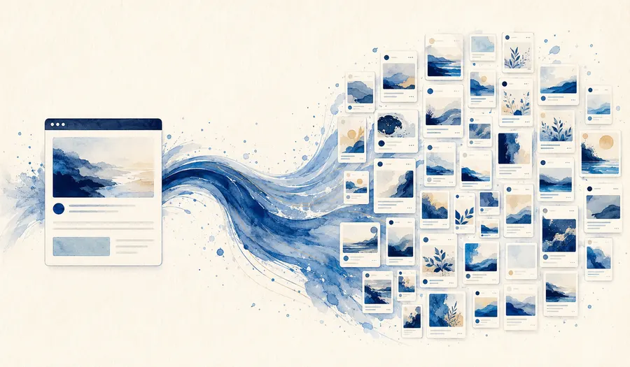 From your website to 50 social media posts: how Coastfly works